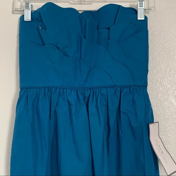 NWT J. Crew Strapless Dress Size 0 - Picture 6 of 16
